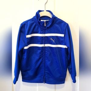 Puma zip up track jacket,  boys size 4